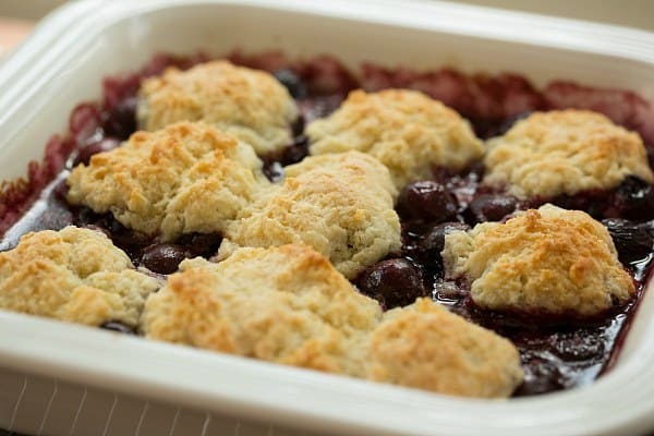 Cherry Cobbler | browneyedbaker.com #recipe