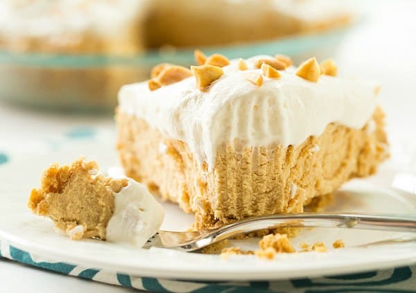 No-Bake Peanut Butter Lover's Pie | browneyedbaker.com #recipe