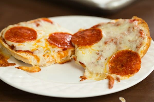 Pizza Burgers | browneyedbaker.com #recipe