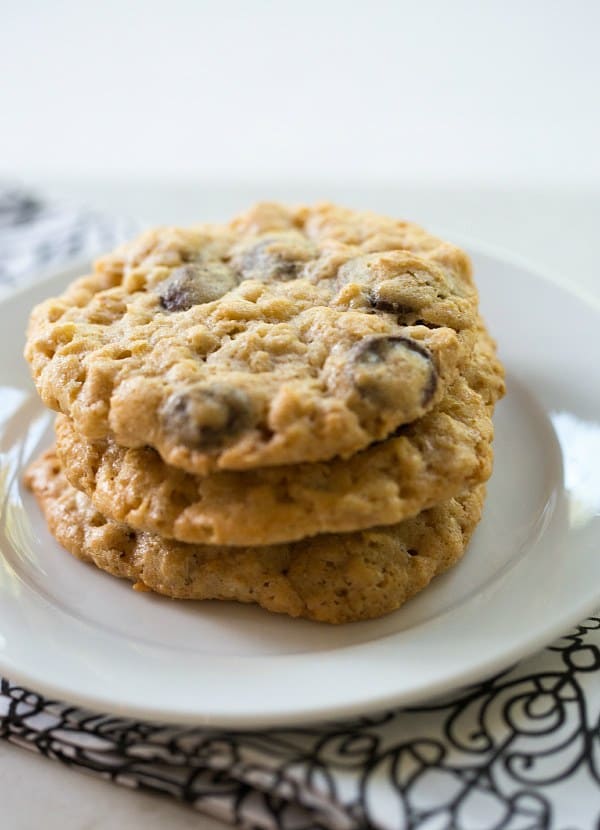 Oatmeal-Dark Chocolate & Coconut Cookies | browneyedbaker.com #recipe