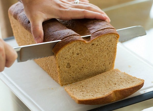 Whole Wheat Sandwich Bread | browneyedbaker.com #recipe #baking