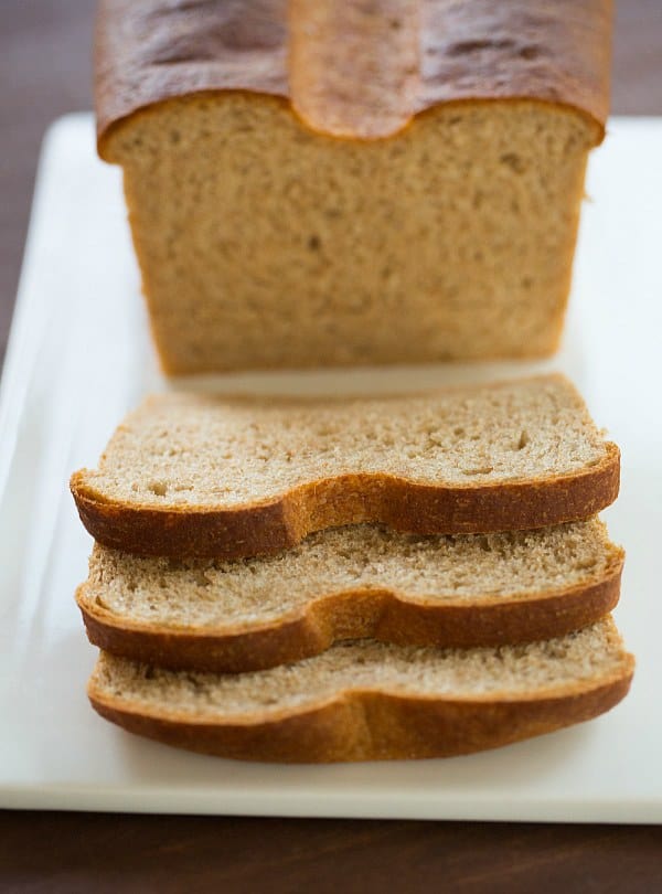 Whole Wheat Sandwich Bread | browneyedbaker.com #recipe #baking