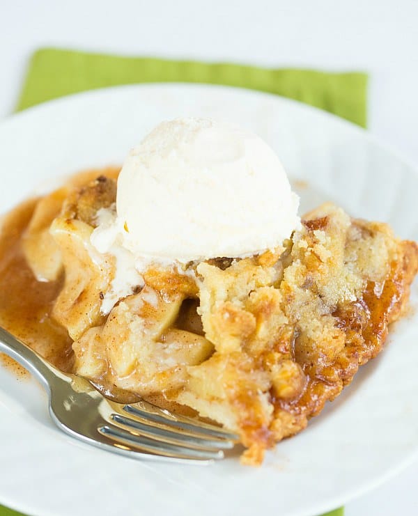 Maple-Apple Pie with Walnut Crumb Topping | browneyedbaker.com #recipe