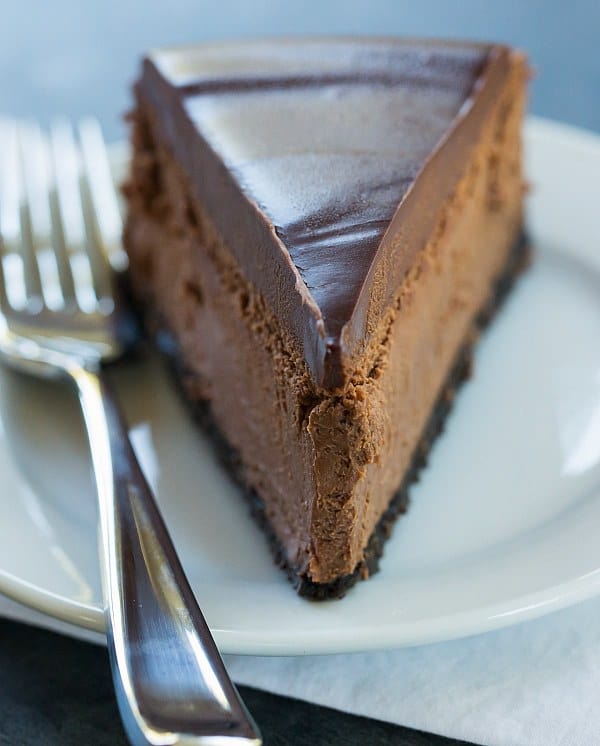 Chocolate Cheesecake | browneyedbaker.com #recipe