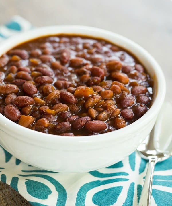 Crock-Pot Root Beer Baked Beans | browneyedbaker.com #recipe #slowcooker