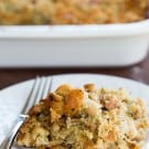 Traditional Bread Stuffing - A must-make for any Thanksgiving dinner! | browneyedbaker.com