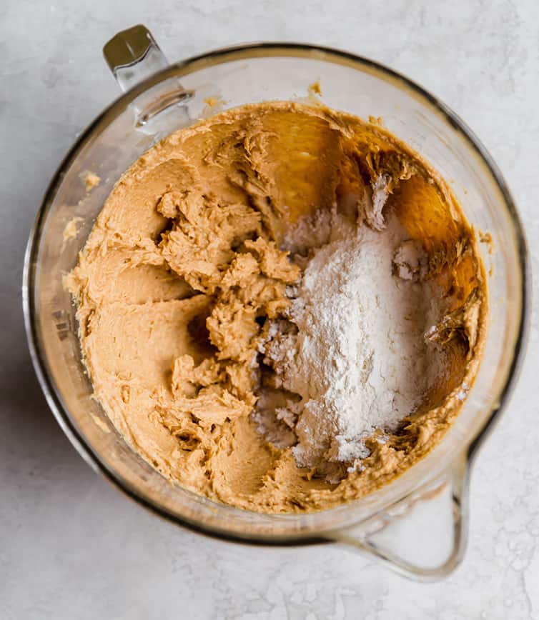 Dough for Peanut Butter Blossoms cookies