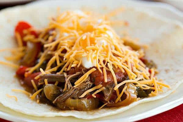 Crock-Pot Steak Fajitas Recipe - Only 10 minutes of prep time! | browneyedbaker.com