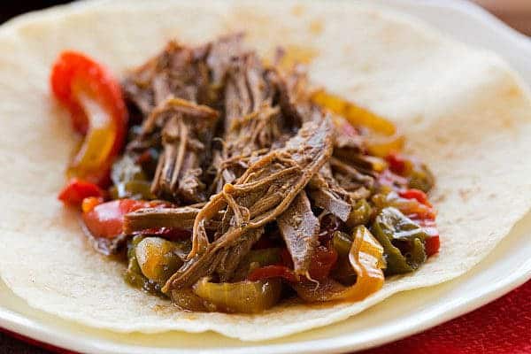 Crock-Pot Steak Fajitas Recipe - Only 10 minutes of prep time! | browneyedbaker.com