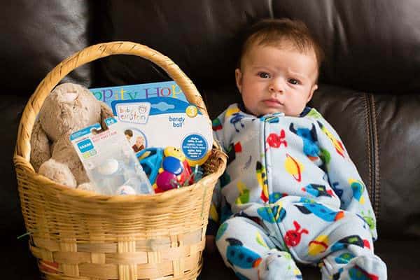 Joseph David - 2.5 months old on Easter Sunday | browneyedbaker.com