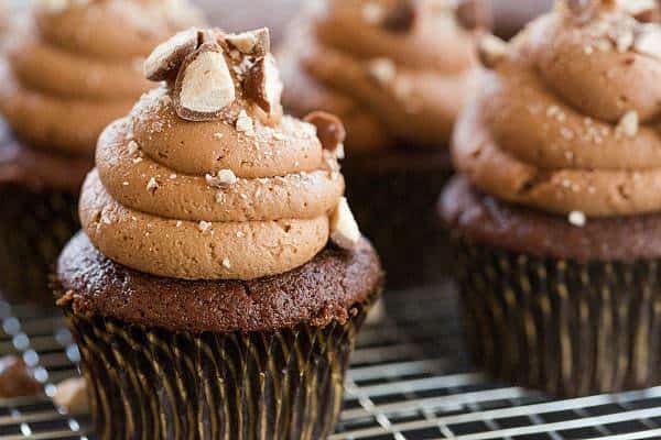 Malted Milk Chocolate Cupcakes - Both the cupcakes and the frosting are infused with malted milk powder. | browneyedbaker.com