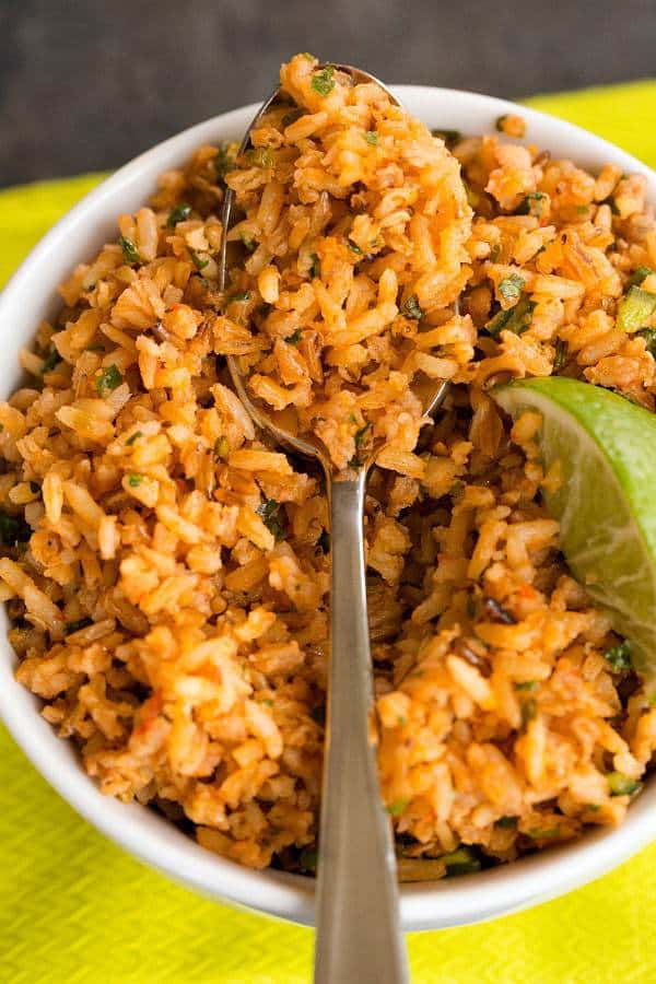 An easy authentic Mexican Rice recipe. | browneyedbaker.com