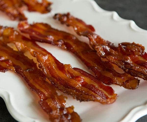 Bourbon-Brown Sugar Bacon | browneyedbaker.com