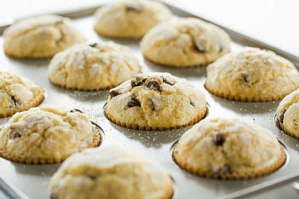 Chocolate Chip Muffins - A perfect, sweet start to your mornings! | browneyedbaker.com