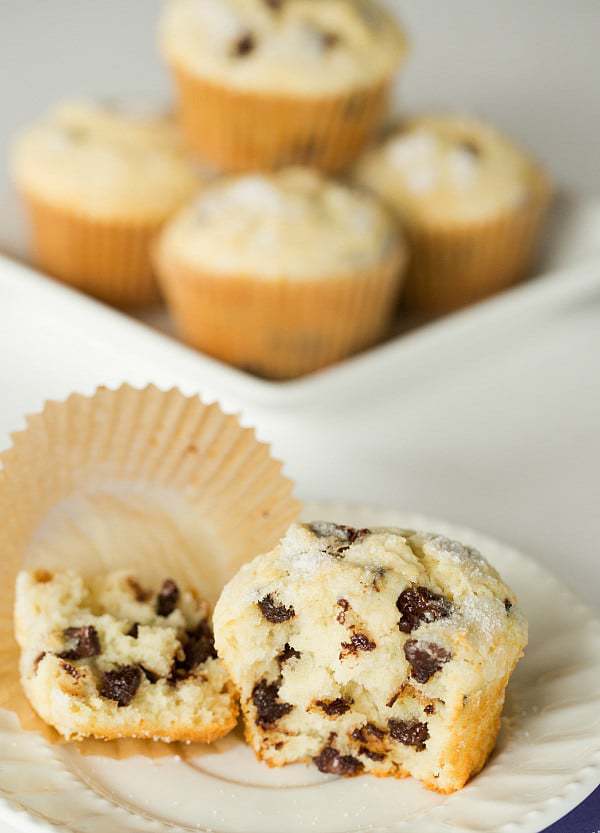 Chocolate Chip Muffins - A perfect, sweet start to your mornings! | browneyedbaker.com