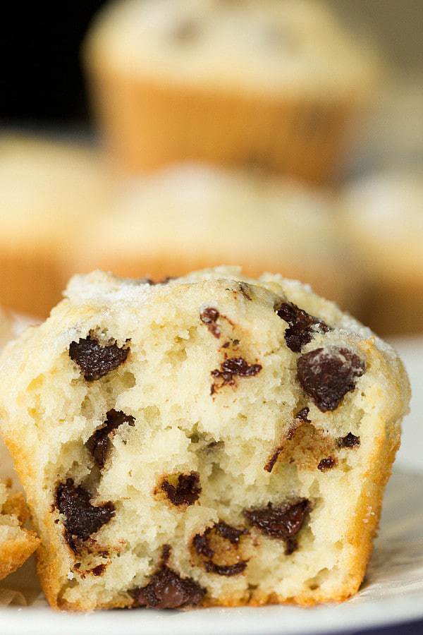 Chocolate Chip Muffins - A perfect, sweet start to your mornings! | browneyedbaker.com