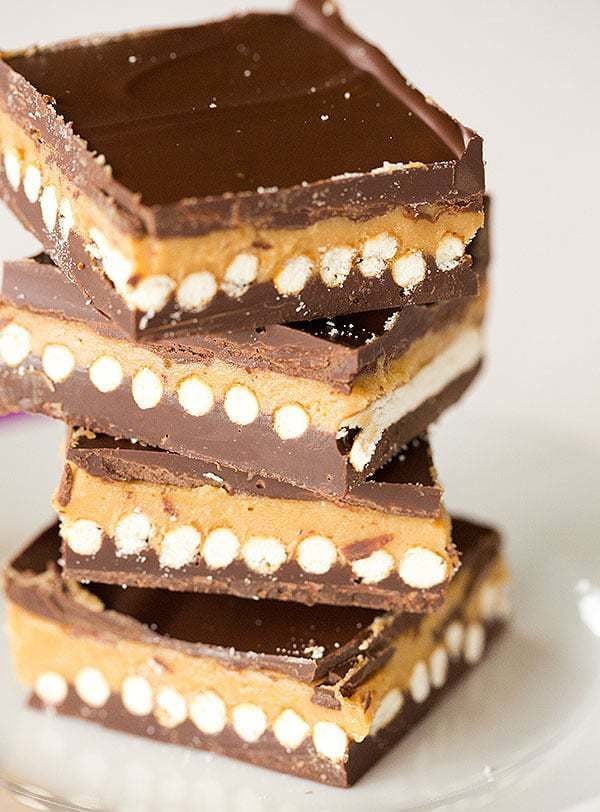 No-Bake Chubby Hubby Chocolate Bars | browneyedbaker.com