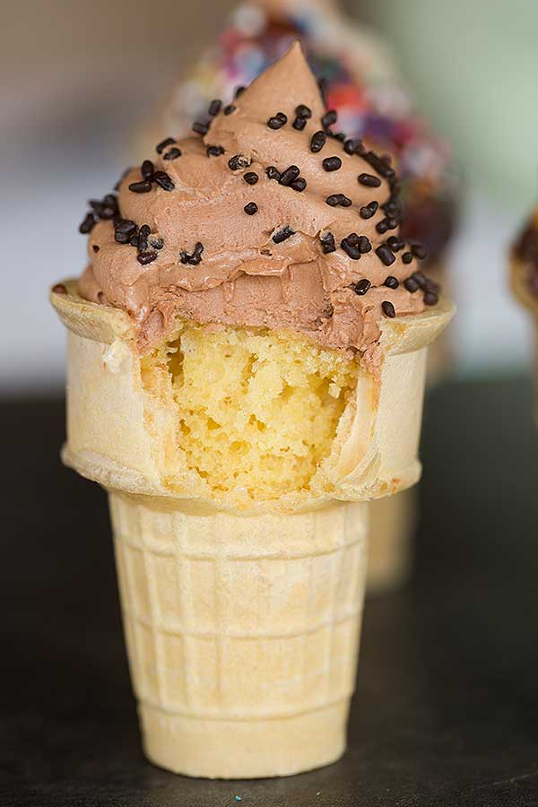 Ice Cream Cone Cupcakes | browneyedbaker.com