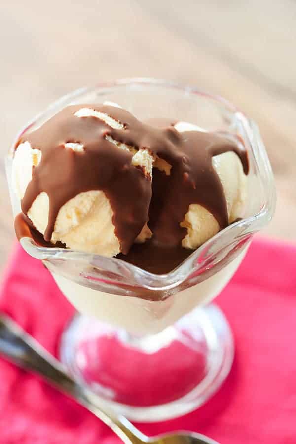 DIY: Homemade Magic Shell Recipe - Just TWO ingredients and it lasts for months! | browneyedbaker.com