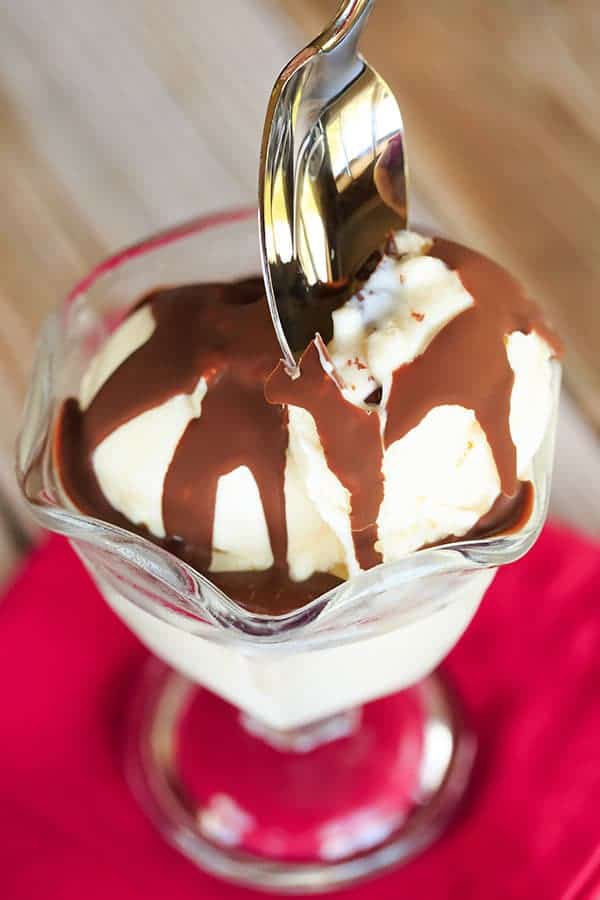 DIY: Homemade Magic Shell Recipe - Just TWO ingredients and it lasts for months! | browneyedbaker.com