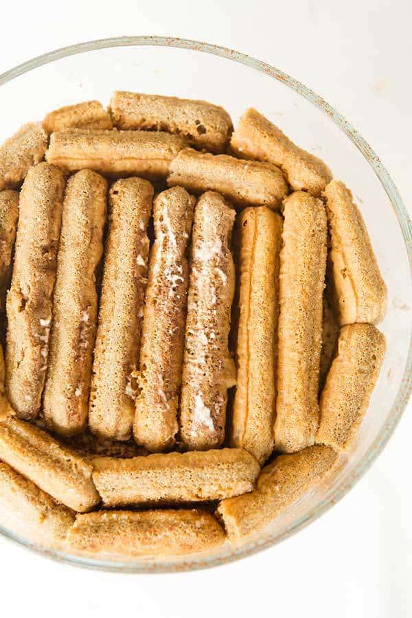 Easy Tiramisu Trifle - All the wonderful flavors of a classic tiramisu but without the fuss of making custard! | browneyedbaker.com