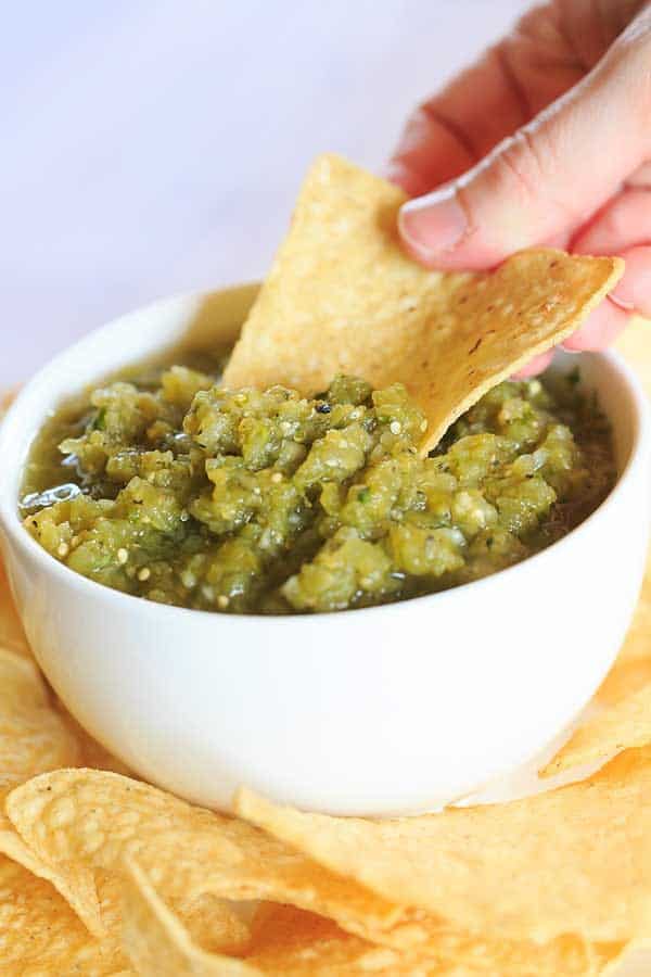 Salsa Verde with Hatch Chiles | https://apex-male.info/salsa-verde-hatch-chiles/