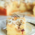 Overnight Cranberry-Eggnog Coffee Cake | browneyedbaker.com