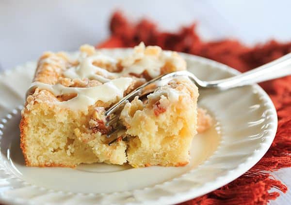 Overnight Cranberry-Eggnog Coffee Cake | browneyedbaker.com