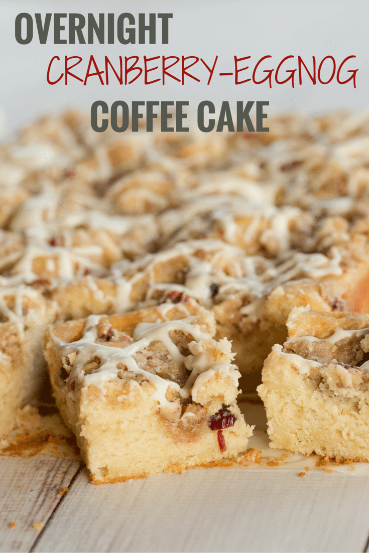 Overnight Cranberry-Eggnog Coffee Cake | browneyedbaker.com