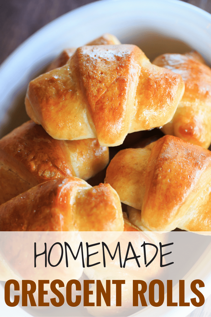 These homemade crescent rolls are flaky, buttery and easier than you'd think. They are the perfect accompaniment to any holiday meal! | https://apex-male.info/homemade-crescent-rolls/
