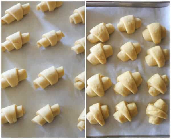 These homemade crescent rolls are flaky, buttery and easier than you'd think. They are the perfect accompaniment to any holiday meal! | https://apex-male.info/homemade-crescent-rolls/