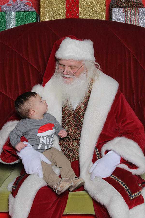 Joseph with Santa!