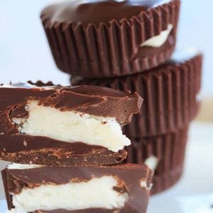 Dark Chocolate Coconut Cups | browneyedbaker.com