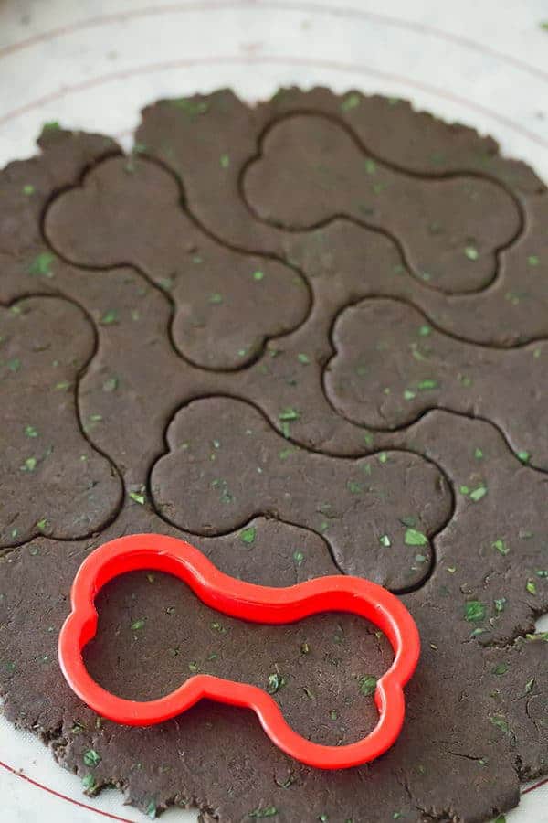 Mint-Buckwheat Homemade Dog Treats for Einstein's 9th Birthday! | browneyedbaker.com