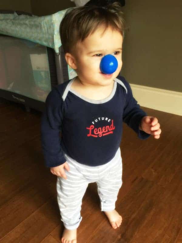 Joseph being silly with one of his Easter eggs :)