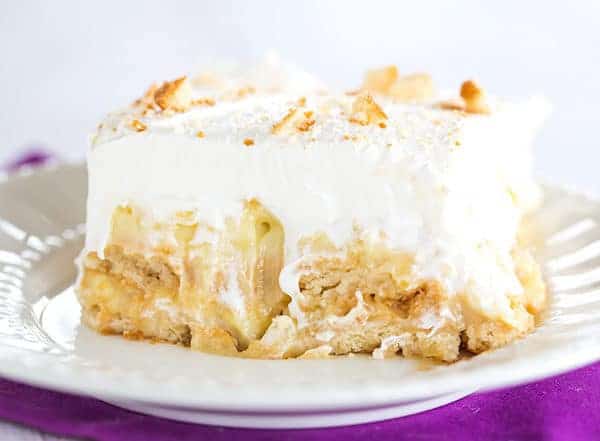 Pineapple Icebox Cake - Luscious layers of Nilla wafers, vanilla pudding and pineapple. An easy no-bake summertime dessert perfect for Easter!