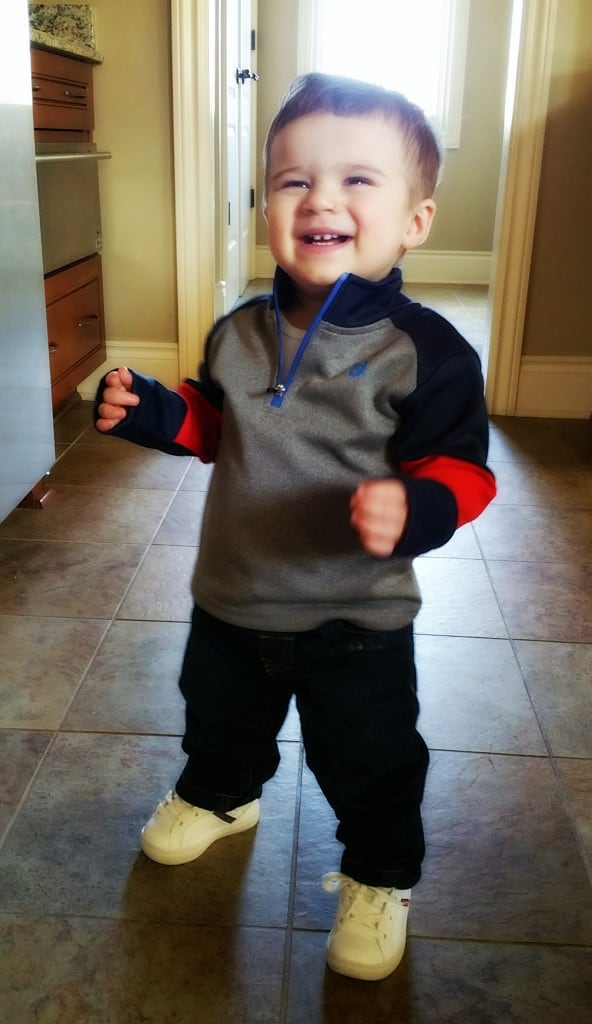 Joseph getting ready to head to the mall!