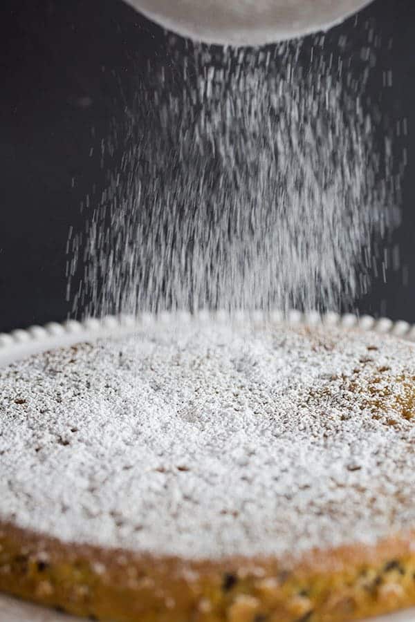 This Orange-Chocolate Chip Cake is a wonderfully moist buttermilk cake spiked with tons of orange flavor and loads of mini chocolate chips.