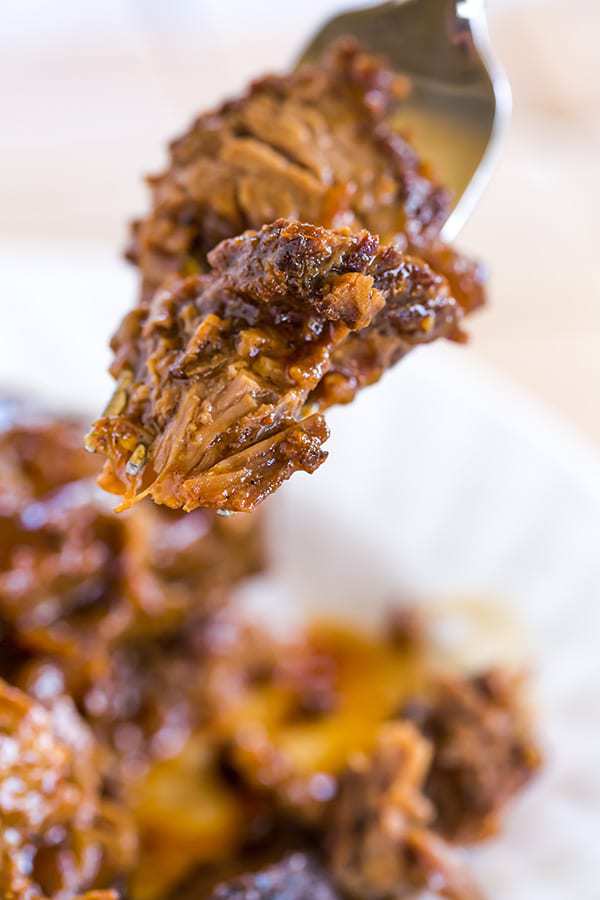 This slow cooker beef brisket is incredibly easy, cooks itself, and full of flavor thanks to the simple homemade barbecue sauce!