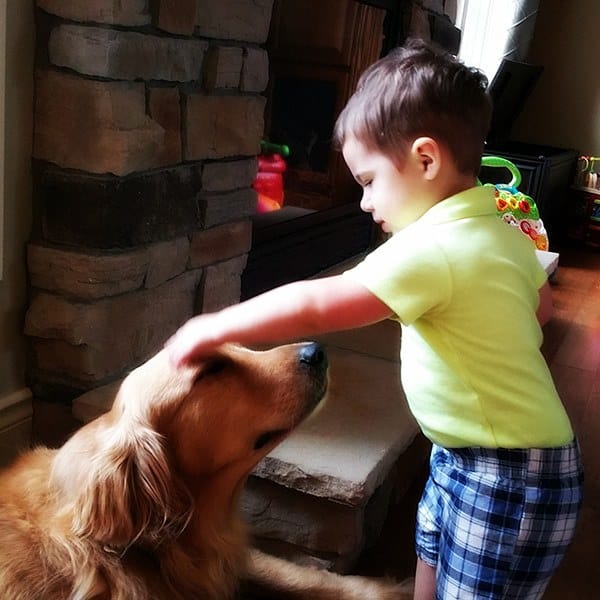 Joseph and Duke - buddies!