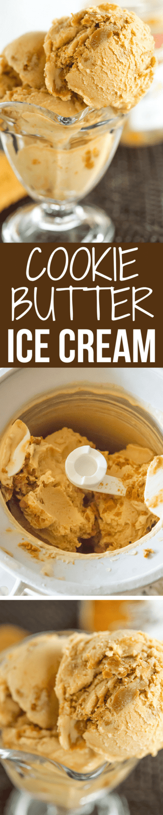 This cookie butter ice cream is a must for anyone who can't keep a spoon out of a jar of Biscoff, speculoos spread or cookie butter!