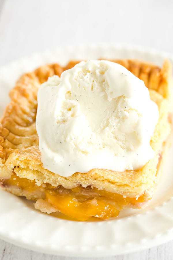 Nectarine Slab Pie - Homemade pie with a tender pastry crust and filled with both yellow and white nectarines. A summer must!