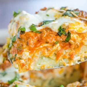 An Italian spin on traditional Greek pastitsio with layers of pasta, meat, cream sauce, and cheese. A rich recipe perfect for company!