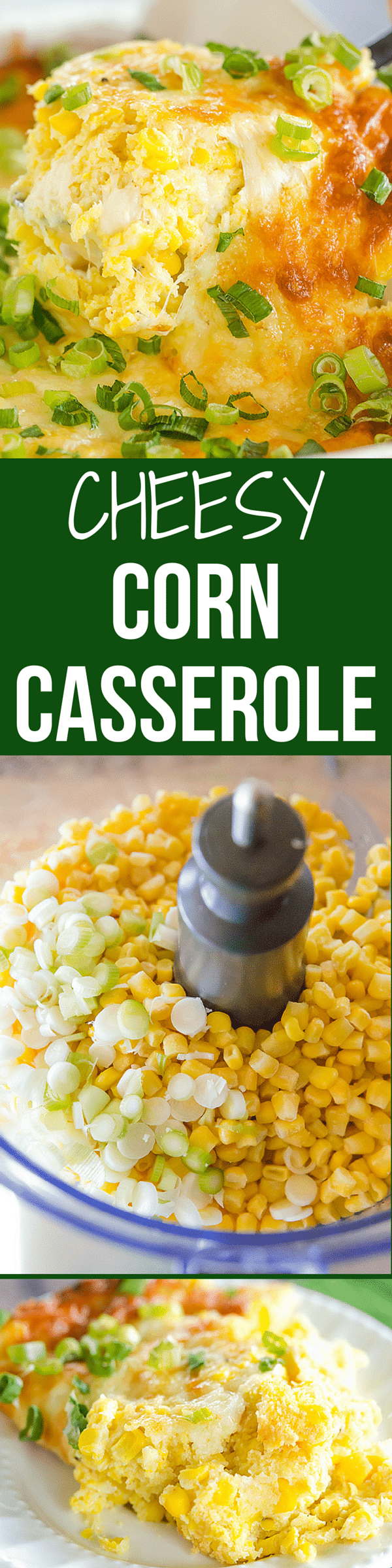 This is my best cheesy corn casserole yet - tons of corn flavor and super cheesy! Perfect for holiday side dishes or summer picnics.