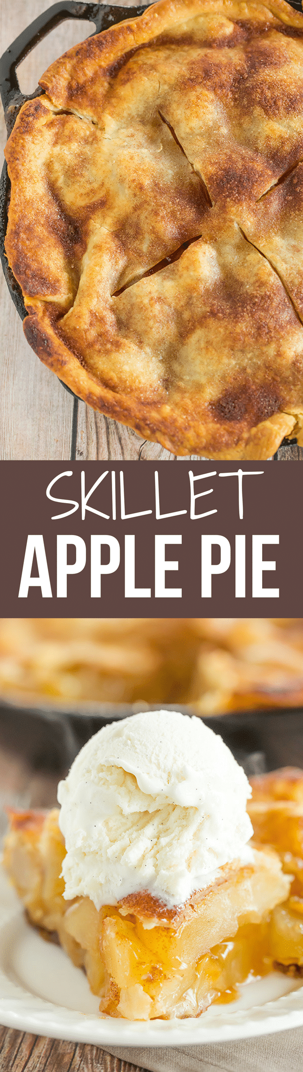 This skillet apple pie is a quick and easy dessert recipe, and it's toffee-like sauce will melt your heart.