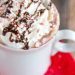 Peppermint Bark Hot Chocolate is an easy way to put a homemade spin on your favorite hot chocolate mix and the best peppermint bark!