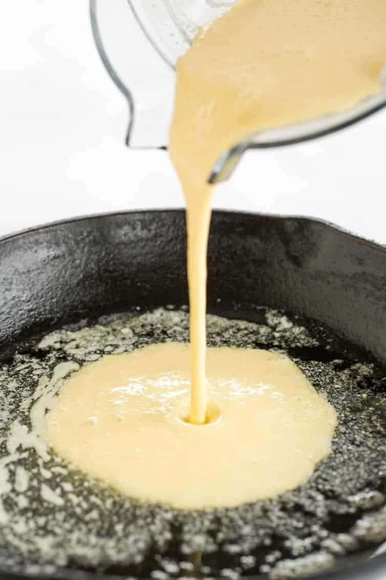 This Dutch baby pancake, sometimes called a German pancake, is a not-too-sweet, crepe-like popover that makes the perfect breakfast or brunch.