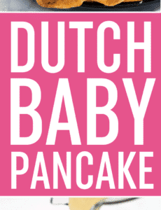 This Dutch baby pancake, sometimes called a German pancake, is a not-too-sweet, crepe-like popover that makes the perfect breakfast or brunch.