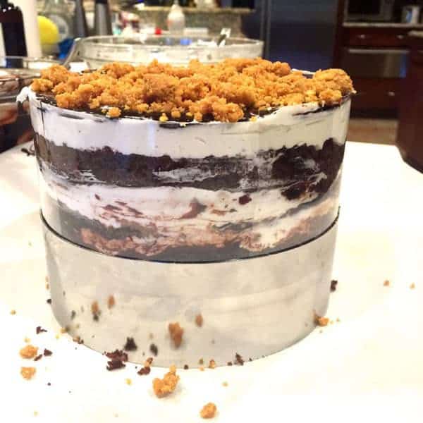 S'mores layer cake a la Milk Bar