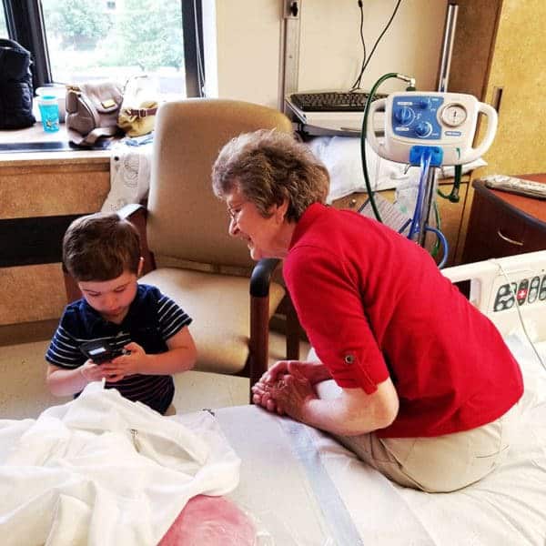 Joseph with my grandma